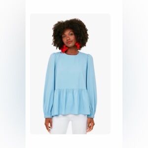 Pomander Place Light Blue Blouse